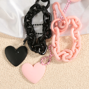 Llavero de Cuero con Forma de Corazón, Colgante de Cuero PU para Bolso, Llavero para Coche, Adorno para Bolso, Regalos para Mujer - Product Image 5