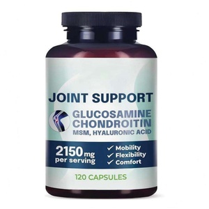 120 Cápsulas de Glucosamina Antioxidante, Complejo de Condroitina y Ácido Hialurónico, 120 Unidades, Soporte para Articulaciones de Adultos con MSM - Product Image 1