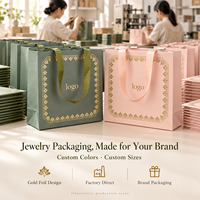 Kantong Kemasan Perhiasan Siap Jual dengan Pinggiran Hot Stamped untuk Studio Pengantin, Toko Serba Ada, dan Pesanan dalam Jumlah Besar