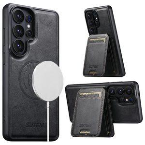 Funda SUTENI para <span class=keywords><strong>Samsung</strong></span> S26 Ultra con Carga Inalámbrica, Soporte Magnético para Tarjetas, Cartera 2 en 1 <span class=keywords><strong>de</strong></span> Cuero Sintético para S25 S24 S23 S22 - Product Image 3