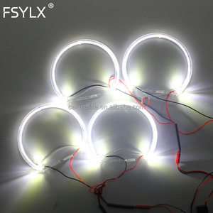 <span class=keywords><strong>Kit</strong></span> d'anneaux halo LED FSYLX 4*131mm pour voiture, projecteur LED <span class=keywords><strong>Angel</strong></span> <span class=keywords><strong>Eyes</strong></span> SMD, blanc, jaune, bleu, pour E46 E39 E38 <span class=keywords><strong>E36</strong></span> - Product Image 3