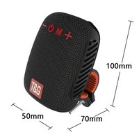 Speaker Bluetooth Portabel TG392 untuk Sepeda, TWS Nirkabel Mini Bass Radio FM Soundbar Boombox Pemutar Musik untuk Bersepeda Loudspeaker