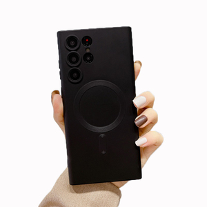 เคสโทรศัพท์ TPU นิ่มกันกระแทกแบบครอบคลุมทุกด้าน <span class=keywords><strong>ราคา</strong></span>โรงงาน สำหรับ S23 <span class=keywords><strong>Ultra</strong></span> รองรับการชาร์จไร้สายแบบแม่เหล็ก พร้อมฟิล์มเลนส์ - Product Image 1