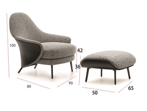 MR Furniture Chaise de salon Chaise de loisirs nordique à dossier haut simple Chaise de réception de club d'hôtel - Product Image 6
