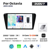MEKEDE DUDU7-Lecteur multimédia Android Auto 2K avec écran, navigation GPS pour Skoda Octavia 2013-2018