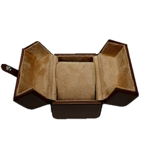 Étui de rangement pour montres en cuir PU premium et velours avec logo personnalisé, design multi-emplacements pour l'affichage et le rangement de montres et bracelets