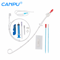 Kit de cathéter veineux central à triple lumière CANPU, stérile, jetable, pour accès veineux et perfusion