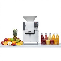 Automatische hoogproductieve industriële fruitpers van roestvrij staal met motor en aandrijving voor citrusvruchten en ananas
