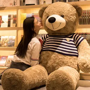 거대한 테디 베어 인형 봉제 장난감 포옹 곰 대형 인형 곰 Qixi 발렌타인 데이 소녀 고백 선물 520 선물