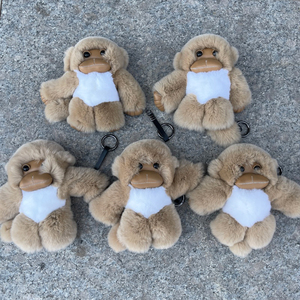Ciondolo Scimmia in Peluche di Alta Qualità, <span class=keywords><strong>Animale</strong></span> di Peluche Morbido per Decorazione Borsa e Regalo - Product Image 2