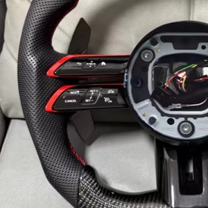 สำหรับ A220เมอร์เซเดสเบนซ์ <span class=keywords><strong>AMG</strong></span> B C W205 W176 W212 W222 W463 W464คาร์บอนไฟเบอร์พวงมาลัยรถยนต์อุปกรณ์เสริมรถยนต์ - Product Image 3