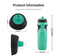 Logotipo personalizado Proveedor profesional Bicicleta de grado alimenticio Ciclismo Bebida Plástico Deportes Squeeze Botella de agua Tipo de paja Método de flujo
