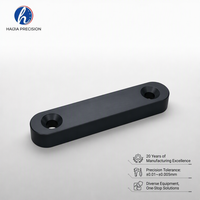 Komponen Panggung Linear Blok Penjepit Pin U-Slot Anodized Hitam yang Dibuat dengan Mesin CNC Presisi untuk Wafer Semikonduktor