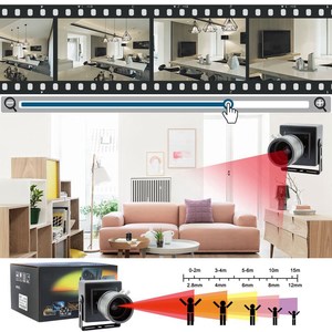 Elp <span class=keywords><strong>2MP</strong></span> công nghiệp Zoom máy ảnh 2.8-12mm Varifocal ống kính 1080p H.264 30fps ánh sáng thấp Mini <span class=keywords><strong>USB</strong></span> <span class=keywords><strong>Webcam</strong></span> điều khiển miễn phí với Mic - Product Image 6