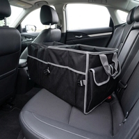 Organisateur de coffre de voiture pliable Wazir avec compartiments étanches, multi-poches en maille, en polyester, pour rangement extérieur et voyage