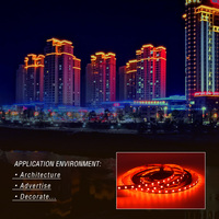 Su geçirmez sarı amber 60leds/m SMD5050 esnek led şerit 14.4 w/metre sıcak beyaz RGB RGBW led aydınlatma şeridi bant