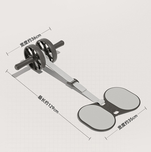 Nuevo Rodillo Abdominal de Doble Rueda <span class=keywords><strong>con</strong></span> Banda Elástica y Rodillera, Equipo de Fitness <span class=keywords><strong>para</strong></span> el Hogar <span class=keywords><strong>para</strong></span> Entrenamiento Abdominal y Pérdida de Grasa - Product Image 6