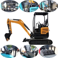 Excavatrice compacte JIAHE 2T, EPA Euro V, siège en cuir, pour travaux agricoles et aménagement paysager, prix d'usine