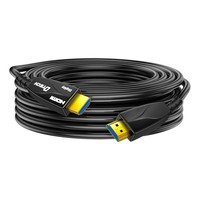 Câble HDMI 2.0V DTECH 18 Gbps 4K 60 Hz HD vidéo, fibre optique, 60 m, pour moniteur, projecteur, ordinateur portable