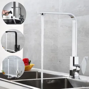 2022 mutfak musluk lavabo su musluk 360 rotasyon döner musluk mikser tek tutucu tek delik siyah mat musluk bataryası