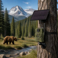 Caméra de chasse solaire 4G avec vision nocturne PIR 4MP