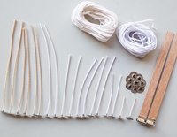 Beliebtes Produkt Rauchfreier 5-20cm 100% Baumwolle Vorwachs-Kerzendocht für Kerzenherstellung DIY