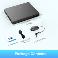 Grabador de Video de Vigilancia NVR con IA de 16 Canales 4COVR, Compatible con Cámaras IP PoE de 12MP 4K, Detección Facial, Detección de Intrusión, Visualización por Aplicación