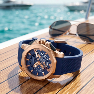 นาฬิกาข้อมือผู้ชายแบบธุรกิจ โลโก้สั่งทำพิเศษ หรูหรา กันน้ำ เรืองแสง ควอตซ์ คลาสสิก สายสแตนเลส - Product Image 4