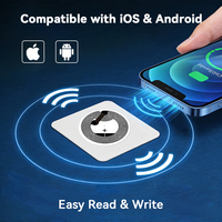 Étiquette NFC PET 13,56 MHz, étiquette intelligente imperméable pour l'emballage des produits de vente au détail, solution anti-contrefaçon personnalisée pour le commerce électronique
