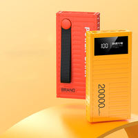 Banque d'alimentation portable mini conteneur 20000mAh 20W à charge rapide avec affichage LED, grande capacité, logo personnalisé, utilisation en extérieur