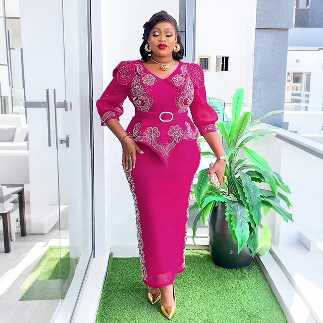 pink ankara dress styles Slaying softly but confidently Beautiful Ankara straight gown styles inspiration for elegant ladies #styleinspiration #fashion #ankara