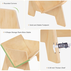 Étagère à <span class=keywords><strong>livres</strong></span> multifonctionnelle en bois, étagère <span class=keywords><strong>de</strong></span> bureau, petites bibliothèques <span class=keywords><strong>pour</strong></span> tout-petits - Product Image 6