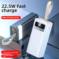 Power Bank Portable Personnalisé Usine 20000mAh 30000mAh 50000mAh Charge Rapide PD 22.5W pour Téléphone Portable