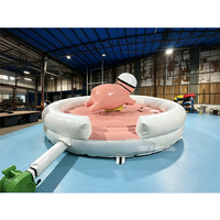 Machine de rodéo mécanique gonflable en PVC pour adultes, thème cowboy, divertissement commercial pour la location d'événements et de fêtes