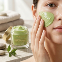 Masque hydratant à l'avocat fermenté, format voyage, solution de soin de la peau pour les déplacements, emballage compact, OEM/ODM