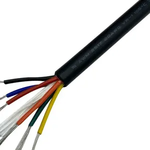 Kabel kontrol fleksibel JZ 600 bebas Halogen, sangat tahan api tahan minyak