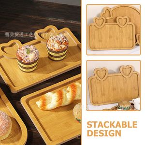 Wooden Heart Shaped <b>Tray</b> 28x20x1.2 Cm For Desserts <b>Snacks</b> Valentine's Day Serving Platter - Product Image 5