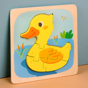 Jouets en bois pour enfants très demandés : puzzles d'association d'animaux et jouets éducatifs précoces sans remplissage, pour les 2-4 ans - Product Image 3
