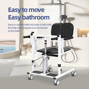 Patiëntenoverdrachtstoel Hydraulische Lift Stalen Frame Medisch Transportstoel Voor Verpleeghuis En Thuiszorg In Ziekenhuizen - Product Image 4