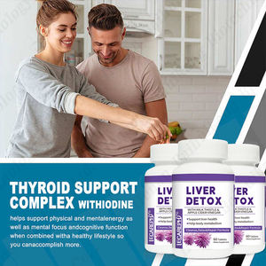 Oem özel etiket karaciğer bakım ürünleri süt devedikeni ve elma şırası sirke ile karaciğer tabletleri - Product Image 4