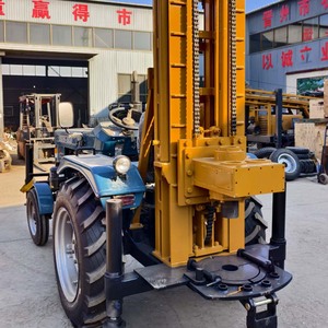 Machine de forage de puits d'eau DTH montée sur tracteur à trois roues, personnalisable, avec moteur hydraulique, <span class=keywords><strong>pour</strong></span> forage de 200m - Product Image 6