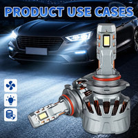 LIUHJG 9005 Phares de voiture LED automobiles, ampoules de phares LED à projecteur H7