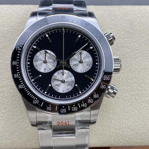 2025 montre mécanique de luxe haut de gamme pour hommes avec bracelet en acier et chronographe à cadran Panda - Product Image 6