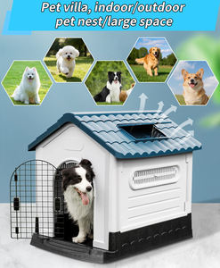 Cage pour chien en acier inoxydable respirant pour l'extérieur, résistante aux intempéries, luxueuse, grande maison pour chien, abri pour <span class=keywords><strong>animaux</strong></span> de compagnie - Product Image 5