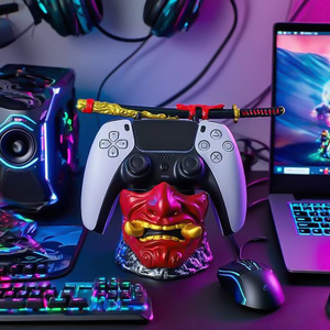 Soporte Universal para Control de Videojuegos con Diseño de Espada de Guerrero Enmascarado, Decoración de Escritorio de Alta Gama - Product Image 2