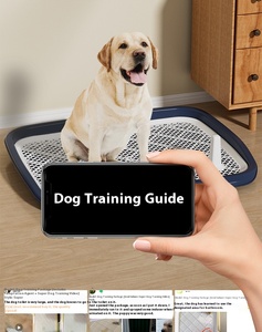 Vasino per cani Extra Large pareti con lati alti Anti schizzi a prova di perdite supporto per imbottitura per cuccioli di razza media piccola - Product Image 4