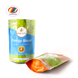 Thiết kế mới chất lượng tốt standup túi trà tái sử dụng EcoFriendly dây kéo khóa cửa sổ trong suốt xé notch phân hủy sinh học - Product Image 3