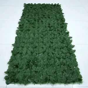Anti-UV 1*3m Artificial Faux Ivy Hedge Leaf Vine Privacy Wall Fence Screen for Decoration