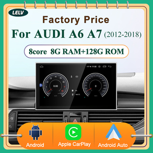 HFMidia AUDI A6 A7 C7 Qualcomm Snapdragon 8581 Écran rétractable Android 15 Autoradio Lecteur DVD CarPlay sans fil Android Auto - Product Image 3