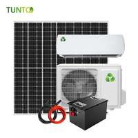 Climatiseur Solaire Hybride AC/DC le Plus Vendu 1hp 1.5hp 2hp 2.5hp, Système Split à Panneaux Solaires DC pour Montage Mural Domestique